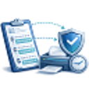 Complete audit trail verification icon